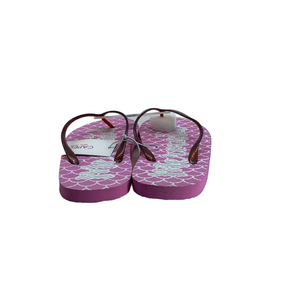 Capelli New York Mermaid Scales Flip Flops Sandals Girl‎ 3 4 3/4 Beach Vacation